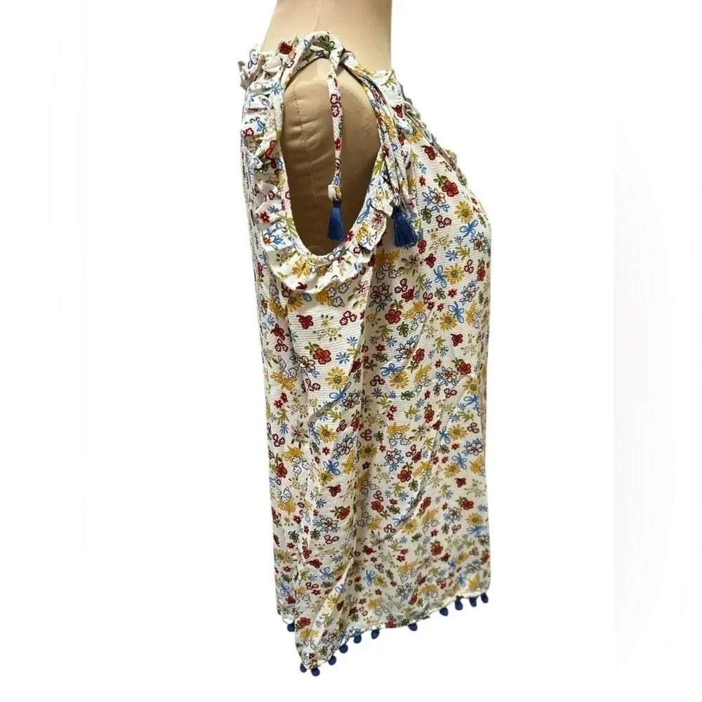 Hayden Los Angeles Women's Floral Print Sleeveless Top Multicolor Size 2XL NWT - Picture 3 of 9